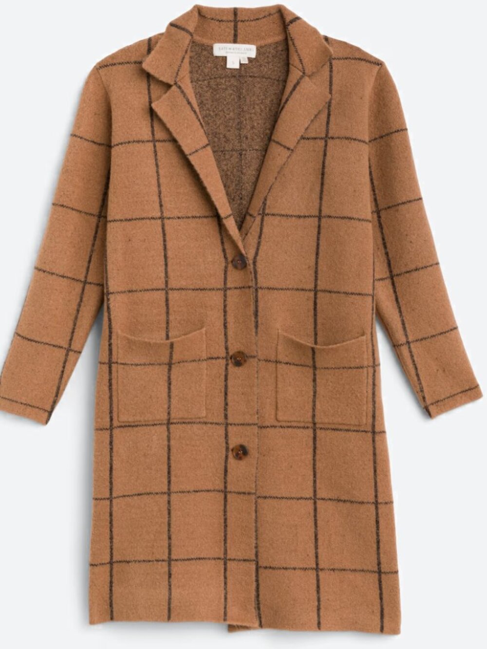 Saltwater Luxe Freyja Coatigan in Brown, size Large